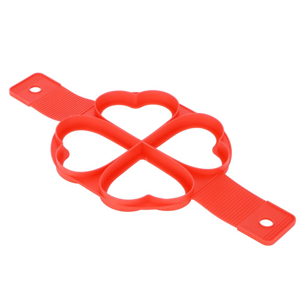 Silikon Non-Stick Ägg Pannkaksform Form för DIY Kök Bakning Matlagnings Tillbehör Hjärta