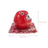 TOYMYTOY Daruma Ceramic Daruma Traditional Red Figurine, Japanese-Style Decor, Motif, Cute, Auspicious, Gift, Craft,