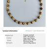 Meier Tiger's eye beaded necklace - luxurious, high-end, vintage, unique, versatile, and elegant choker