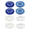 8pcs Car Polishing Pad Bonnet Set Microfiber Cotton Wool Coral Fleece Buffing Pad Cover for 6in Car Polisher
