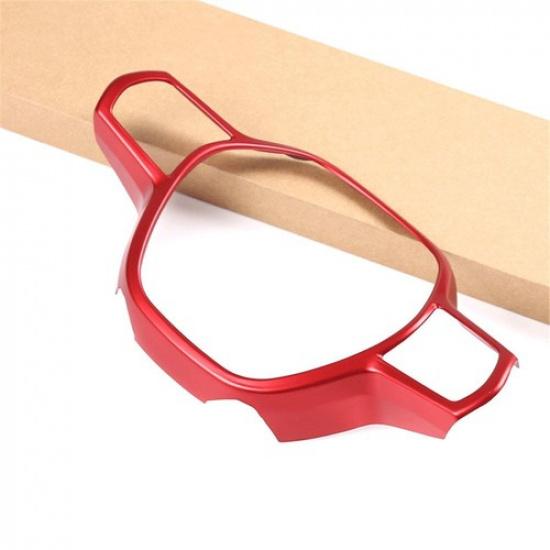 Red ABS Interior Steering Wheel Panel Cover Trim For Honda Civic 11th 2022 2023