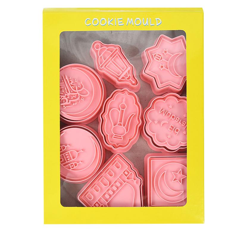 Eid Mubarak Formă de Biscuiți Lună Stea Tăietor de Fursecuri DIY Instrumente pentru Copt Prăjituri Islamic Musulman Ramadan Kareem Petrecere Consumabile Decor Acasă