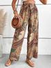 European & American Women's Summer 2026 Versatile Fashion Printed Wide-Leg Casual Pants