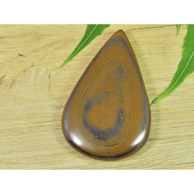 92Cts Natural Shiva Tiger Eye Pear Mineral Cabochon Loose Gemstone 32X52X7MM SK-3550
