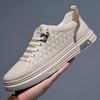 Men's White Genuine Leather Breathable Casual Summer Shoes - New Trendy All-Match Soft Sports Footwear