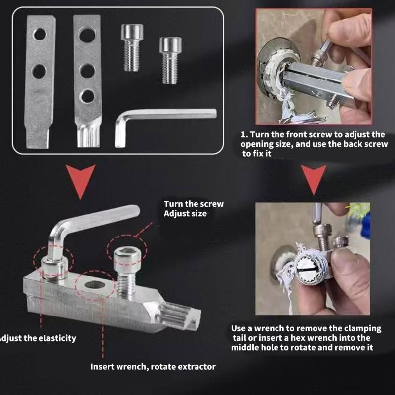 Valves Faucet Removal Tool Suitable for Efficient Extraction of Broken Screws and Water Pipe Challenging Plumbing Tasks