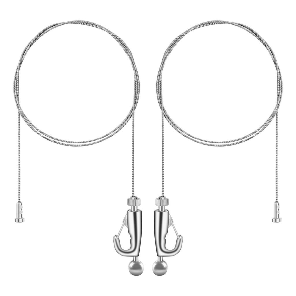 Picture Rail Wire Hook Set 2m 2 G-type (1.5mm Diameter, Length, Sets)