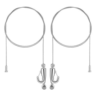 Ensemble de Crochets à Câble pour Rail de Tableau 2m 2 de type G (Diamètre 1,5 mm, Longueur, Ensembles)
