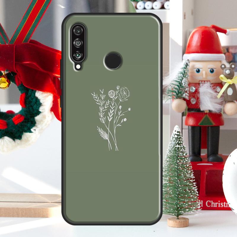 green aesthetic Case For Huawei P30 Pro P50 P40 P20 Lite Nova 9 5T Cover For Honor X8 X7 X9 50 Lite 70