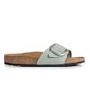 Madrid Big Buckle Mules Green