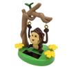 Solar Dancing Monkey Toy Solar Powered Swing Monkey Cartoon Animated Bobble Monkey Dancer for Car Interior Decoration