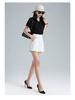 Women's Casual A-Line White Shorts: Slim, Versatile, High-Waist, Wide-Leg - 2024 Summer Fashion