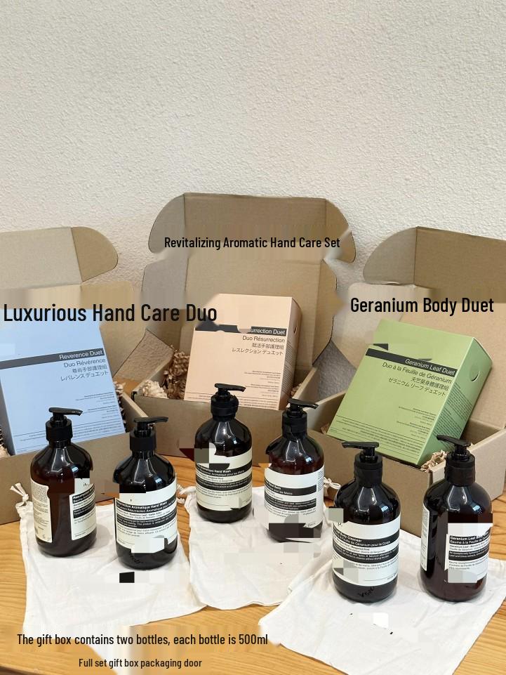 Aesop Revitalizing Gift Set: Hand Soap, Shower Gel, Body Lotion & Shampoo. Revitalizing Hand Soap and Hand Cream Set