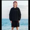 Li-Ning Vital Essential Einfarbig Buchstabenaufdruck Kordelzug Locker Lässige Shorts Herren Unterteile Schwarz AKSS071-1