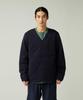 Flexible Insulated Cardigan and Size S SW-25AU001, Men's Women's, Navy,