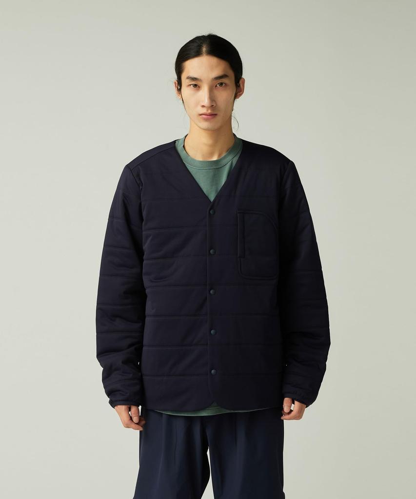 Snow Peak Flexible Insulated Cardigan and Size L SW-25AU001, Men's Women's, Navy,