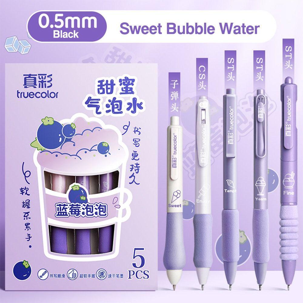 

5 шт./кор. ST Tip нейтральная ручка прессованный тип пишущие инструменты креативная шариковая ручка школа офис Sweet Bubble Water