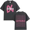 Summer Trendy 2026 Singer Aitana Ocana Tour Hippie T Shirt Cotton Tshirt Men's Y2K Casual Short Sleeves Tops Streetwear
