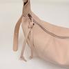 Minimalist Crossbody Bag for Women Soft Leather Shoulder Bag Zip Closure Trendy Hobo Style Handbag