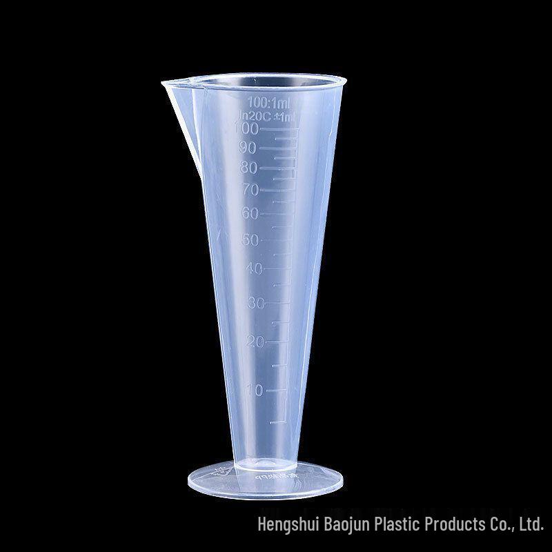 100ml PP Measuring Cup & 50ml Erlenmeyer Flask with Scale - Thickened Conical Lab Set