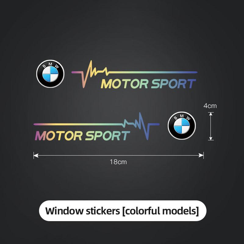 DJSA5 Creative Stickers Car Window Stickers Emblem Decor Decals For BMW F30 F10 E90 F20 E46 E60 E70 E39 E36 E87 X7 E92 E28 X3 X4 X5 X6