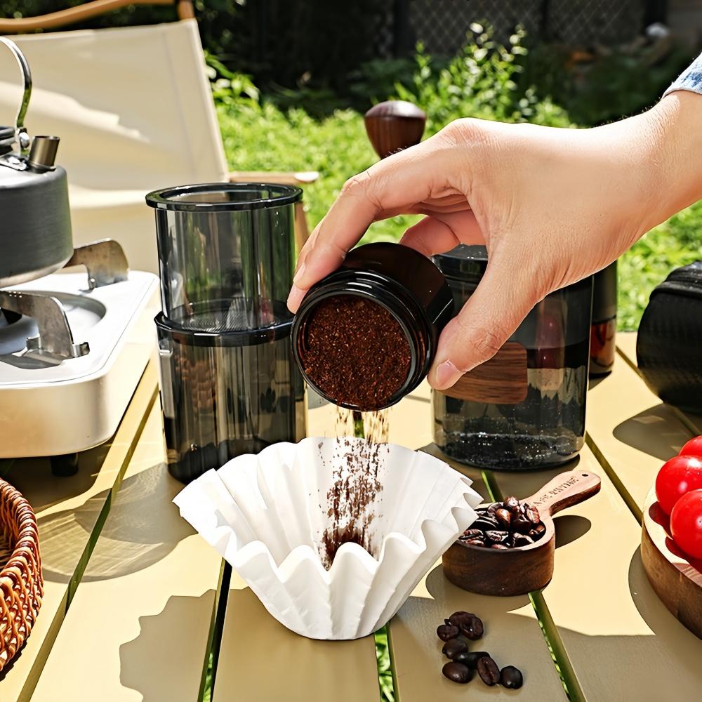 3-in-1 Outdoor Portable Hand-making Coffee Set Coffee Cup High-quality Sealed Anti-scalding Professional Travel Coffee Utensils