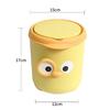 Mini Desktop Trash Can Cute Dustbin INS Simple Belt Lid Small Storage Bucket Kitchen Basket Garbage Bin for Office Home Rubbish