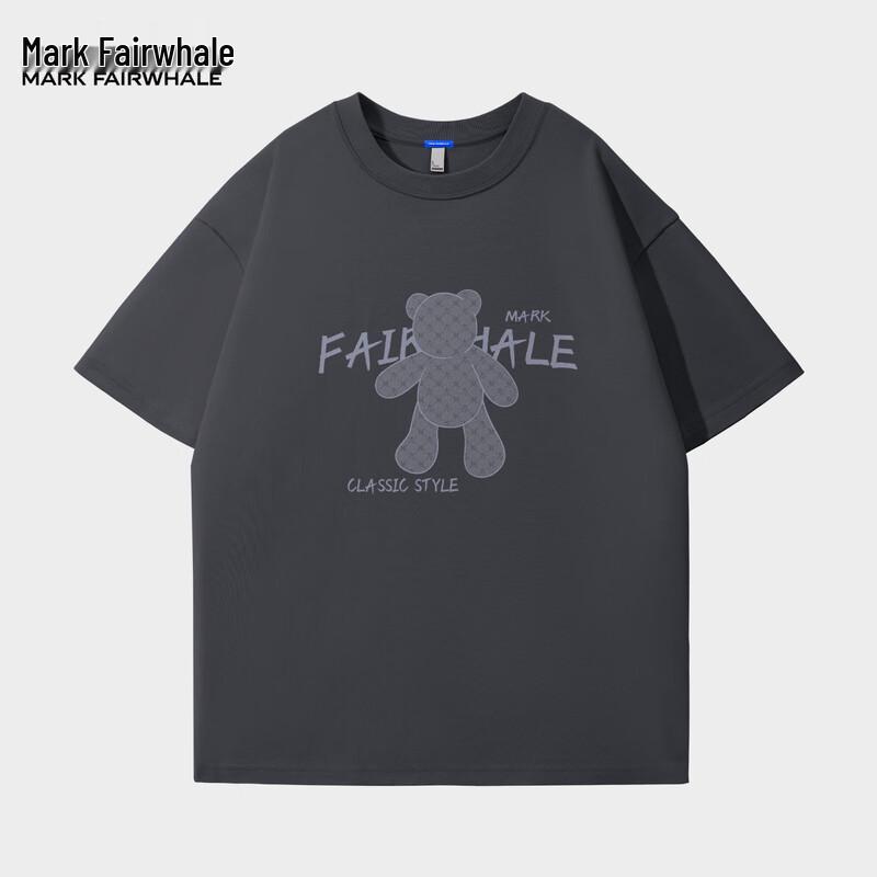 Mark Fairwhale Men s Casual Bear Graphic T-Shirt M
