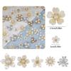 2026 New 2cm 50/57pcs with Diamond Pearl Flower, Imitation Diamond Button Hat Clothing Decoration Sewing Accessories, DIY Crafts