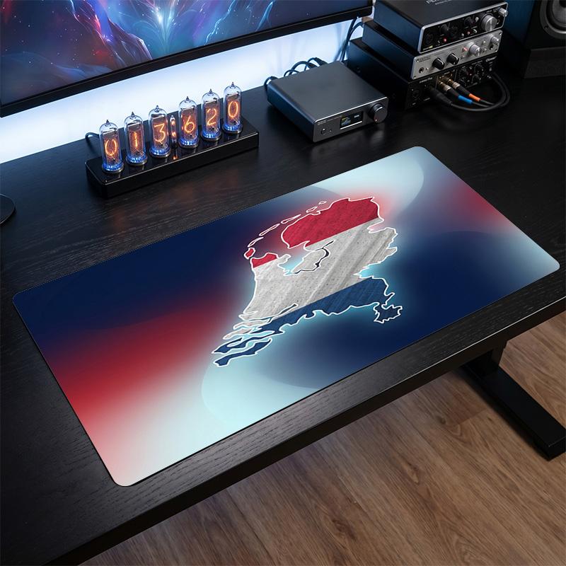 Netherlands Football Crest Mouse Pad, Extended Non Slip Rubber Desk Mat for Gaming Office Laptop Fan Gift