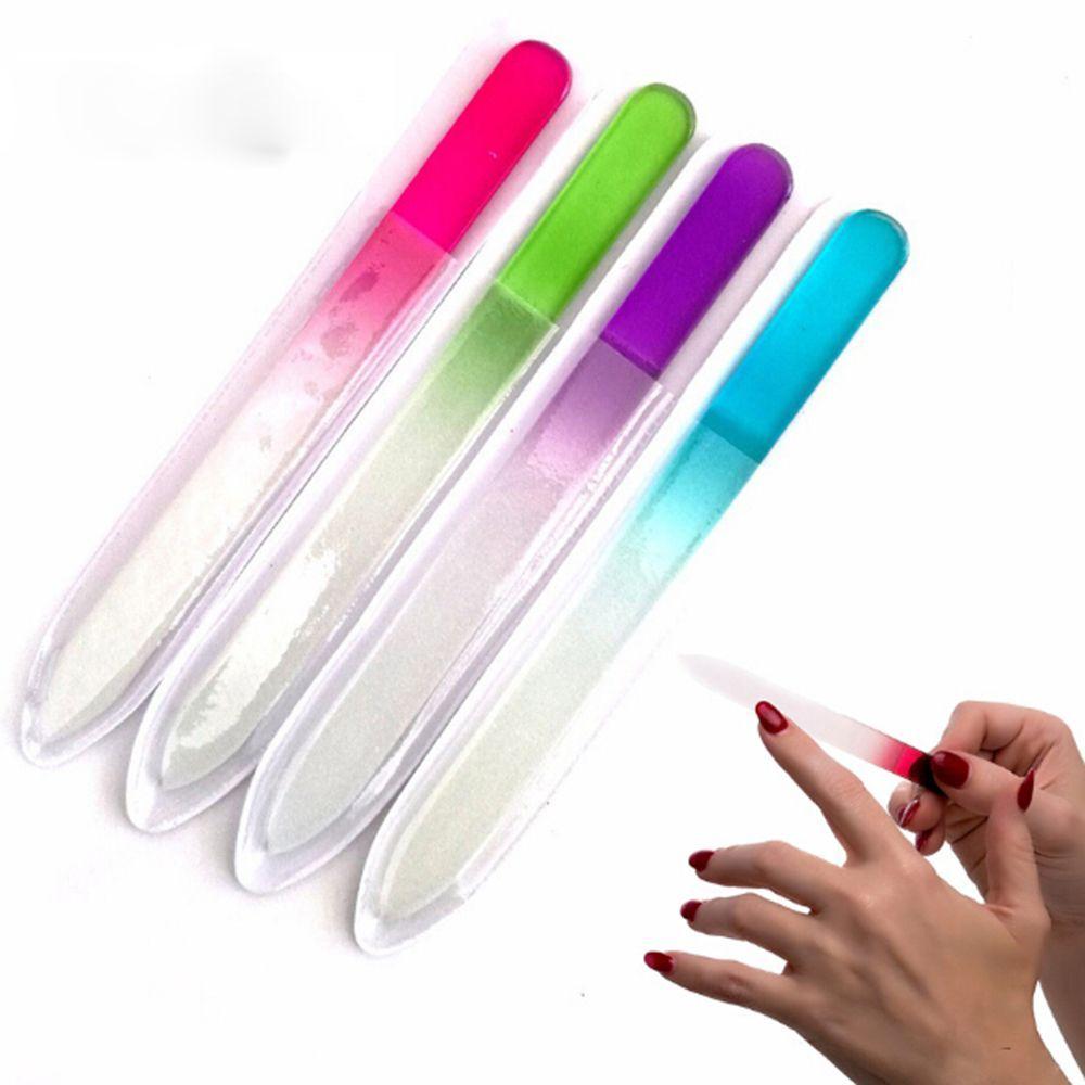 Hot Durable Pro Tool Crystal Glass File Buffer Nail Art Files Manicure Device