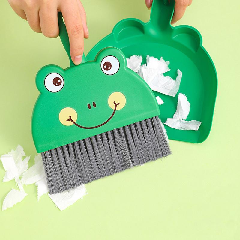Small Broom Dustpan Set Household Desk Cleaning Desk Cleaning Garbage Shovel Pet Children Mini Broom Broom
