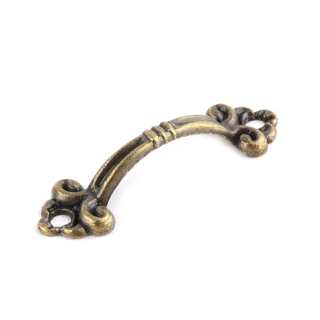 10 Pieces Zinc Alloy Dresser Drawer Pulls Cupboard Handle Vintage Furniture Decor Handle Bedside Cabinet Pulls Durable