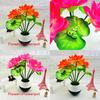 Fake Lotus Potted Plant With Silk Material For Patio Decor And Natureinspired Spaces