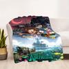 1pc, Brave Anne Boonchuy and Friends Blanket Themed Throw Blanket for Room Decor, Outdoor, Living Room, Travel, Camping