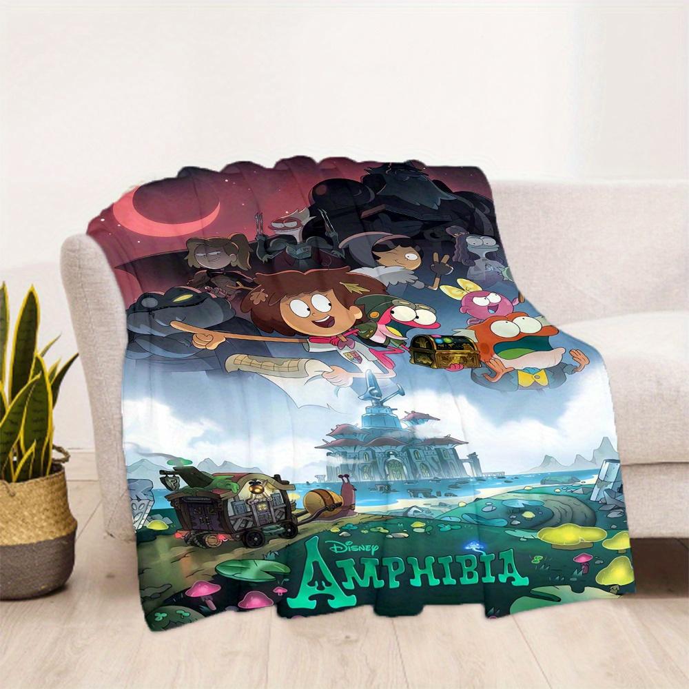 1pc, Brave Anne Boonchuy and Friends Blanket Themed Throw Blanket for Room Decor, Outdoor, Living Room, Travel, Camping