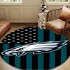 Philadelphia Eagles Yuvarlak Mat, Kaymaz Daire Halı Sandalye Halısı Salon, Yatak Odası, Paspas Ev Dekorasyonu Hediye Noel Hediyeleri İçin