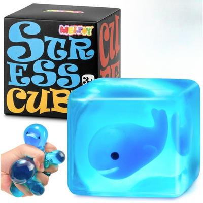Soft Ocean Cube Squeeze Toy, Gentle Slow Rebound Sensory Toy for Relaxation
