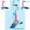 Simulated Infrared Remote Control Fan Model Assembly Set Children Puzzle Toy For Kids Learning And Stem Development
