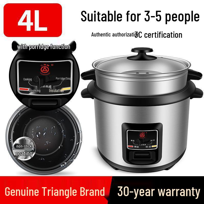 Triangle Rice Cooker: Mini Multi-Function Pot for Steaming & Cooking