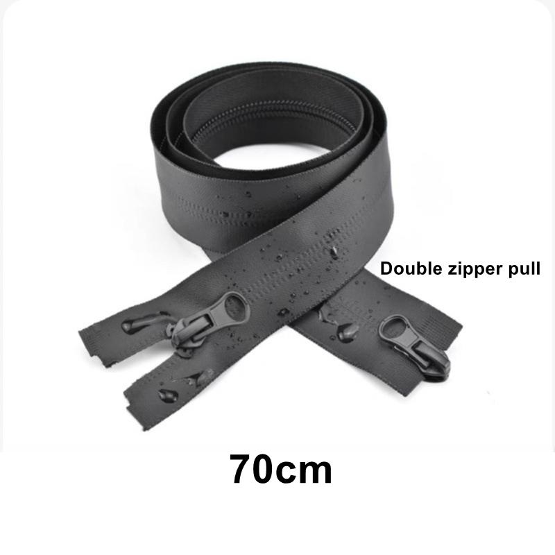 5 Pezzi 40-80 Cm Cerniere Impermeabili in Nylon con Estremità Aperta/Chiusa per Cucire Abbigliamento Sportivo Giacca Tenda Accessori per Riparazione Zip
