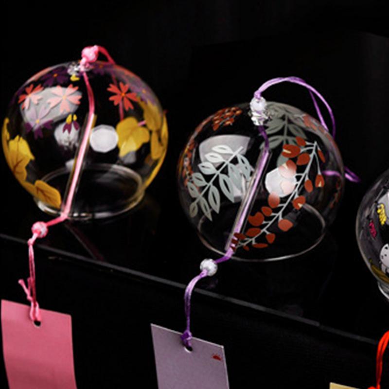 Japanese Wind Bells With Card Handmade Traditional Lucky Wind Bells For Home Garden Spa Kitchen Office Decoration