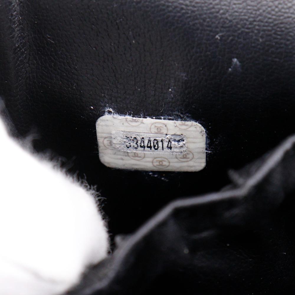 CHANEL COCO Mark Vanity A01998 Handbag Pouch black Patent leather Women Used