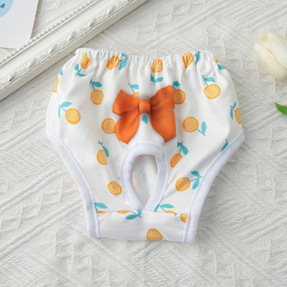 Cute Print Puppy Dog Physiological Pants for Small Dogs Washable Reusable Pet Safety Trousers Poodle Shorts mascotas Underwear