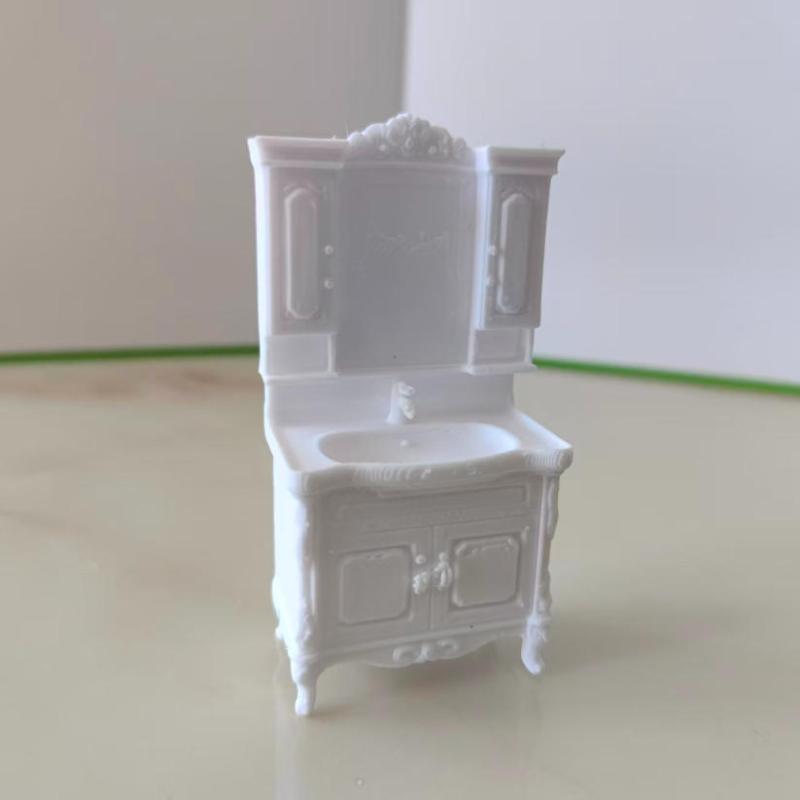 1Pcs 1/12 Dollhouse Miniature Bathroom Handwashing Platform Detailed Replication for Collectible Sets