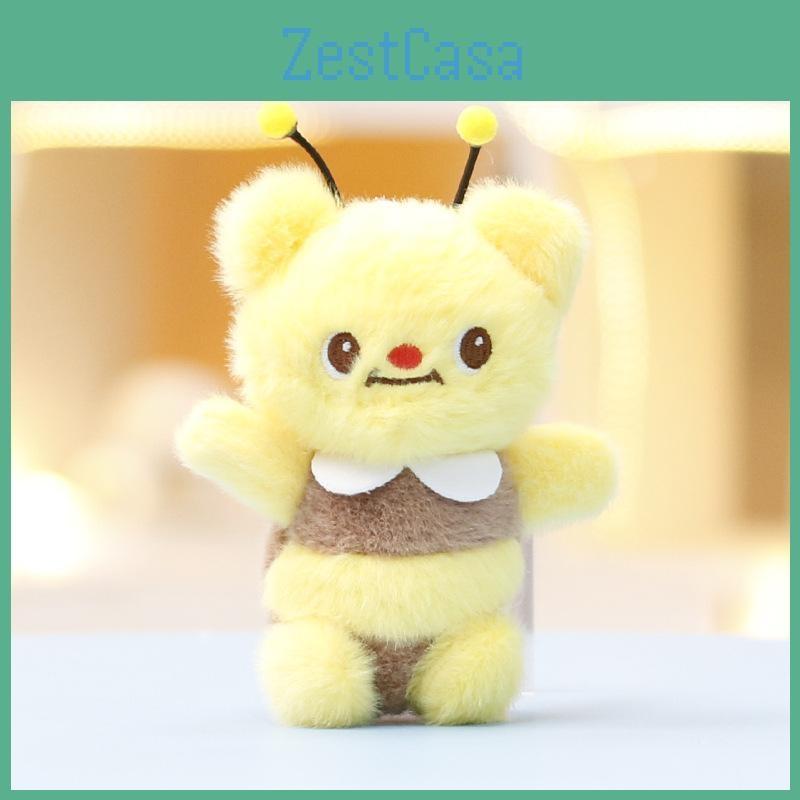 Plush Bear Butter Keychain Toy Stuffed Doll Pendant Cute Decoration Gift Kids
