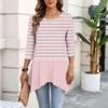 Damski casualowy sweter z rękawem 3/4 do noszenia na co dzień