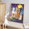 Disney Diamond Painting Paris Moonlit Night Family Portrait Illustration Wall Decoration Embroidery Full Diamond Cross Stitch DIY Gift Home Decoration