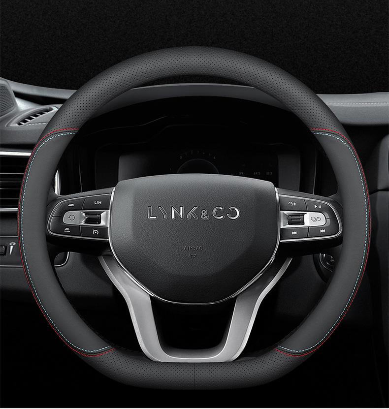 Lynk&Co Models 01-06 Winter Steering Wheel Cover - Genuine Leather, Ultra-thin