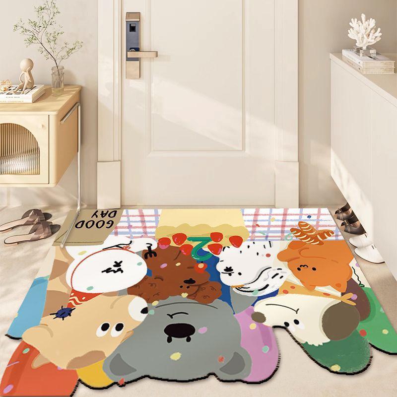 Cartoon Can Love The Home Door Mat Door Dirty Anti-slip Mat Into The Door Porch Can Be Cut Carpet